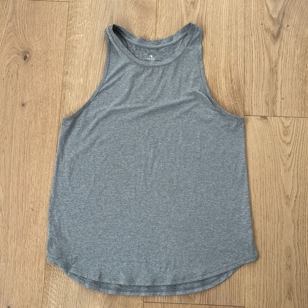 Icyzone Gray Racerback Workout Tank Women’s Large Athletic Yoga Top
